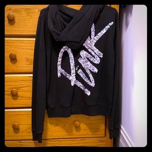 SHIMMERY VS PINK HOODIE